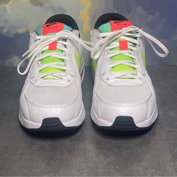 Nike Air Max Excee Women's White/Volt-Black- Crimson Sneakers Size 9 - Picture 3 of 16